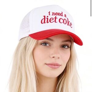 Zenana Outfitters White and Red Cap